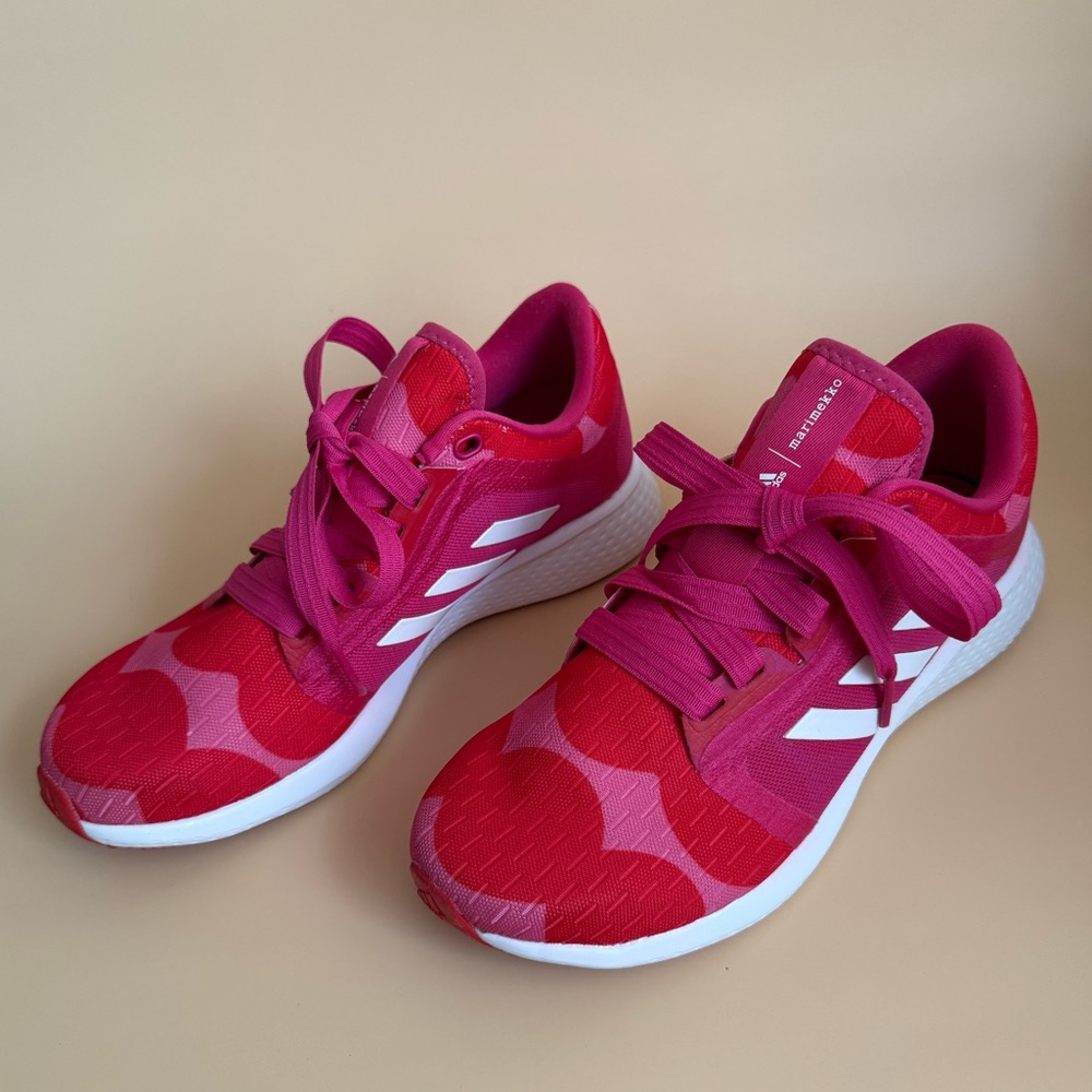 Adidas Marimekko - Edge Lux - Primegreen - Women's  Fuchsia and Red Sneakers - Picture 4 of 10
